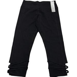 Calvin Klein Performance Leggings Womens Small Black Athletic Crop High‎ Waisted